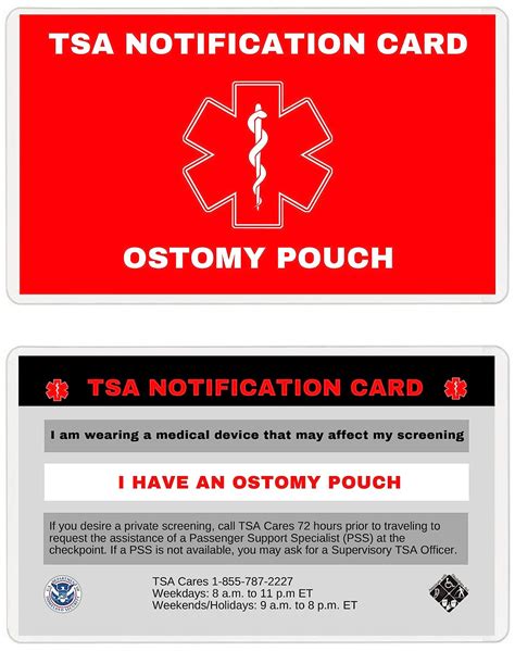 tsa ostomy travel card printable